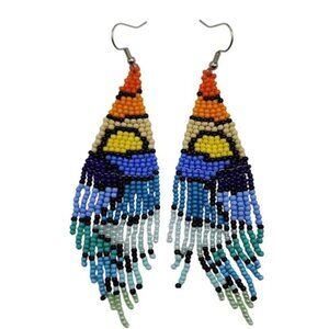 Dusk to Dawn Boho Beaded Earrings